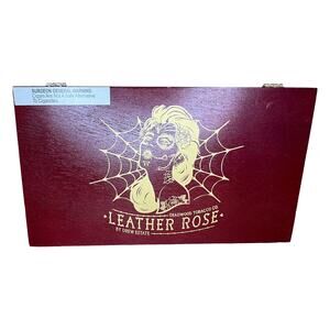 Drew Estate Deadwood Tobacco Leather Rose Wooden Cigar Box Stash Box